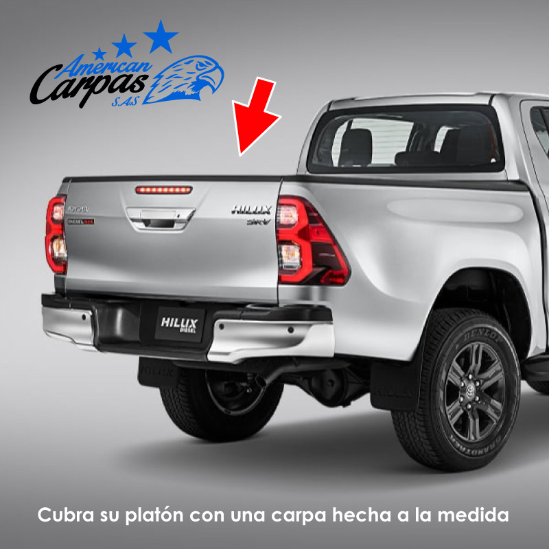 Carpa playera para camioneta toyota